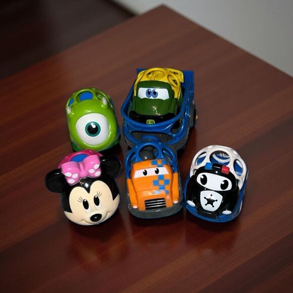 O ‘ Ball Set Toddler Mike, Minnie, Police Car, Car & Trailer, John Deere Cars - Picture 1 of 5